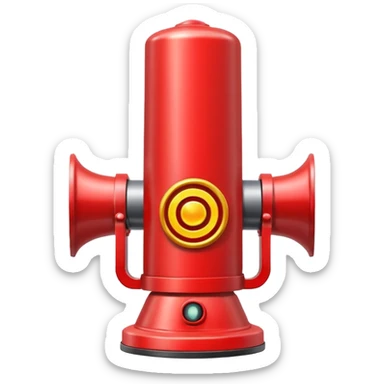 red alert siren sticker