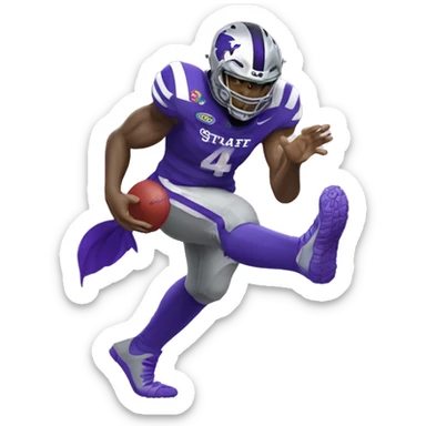 kstate wildcat stomping on a jayhawk sticker