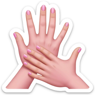pink handshake sticker
