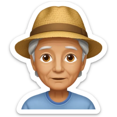 Abuelos emoji Edith a másk sticker