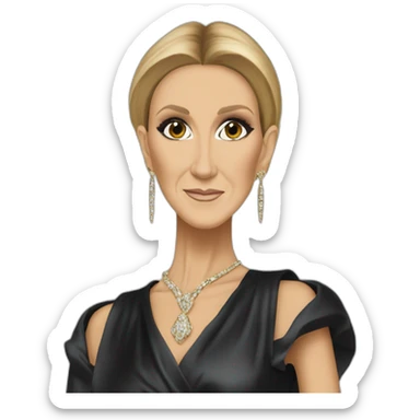 Céline Dion gothique sticker