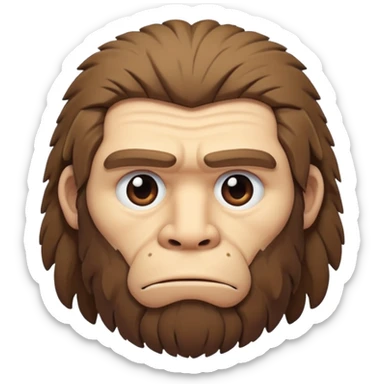 slack jawed neanderthal sticker