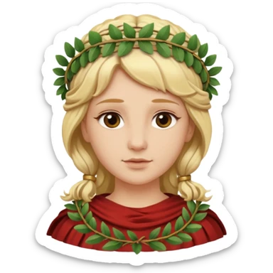 ancient roman woman blonde sticker