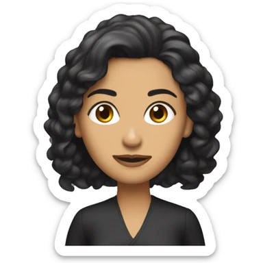 Morena Baccarin with long hait sticker