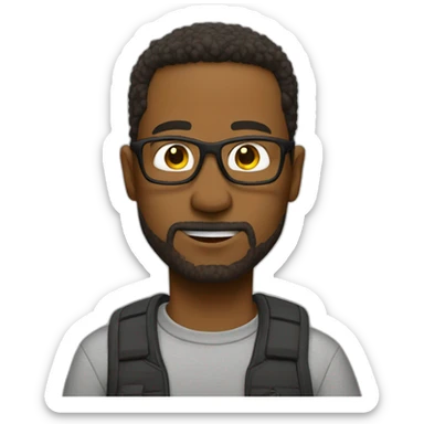 Calvin cartoon sticker