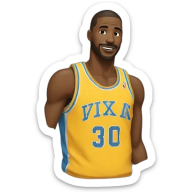 Un gars qui dunk sticker