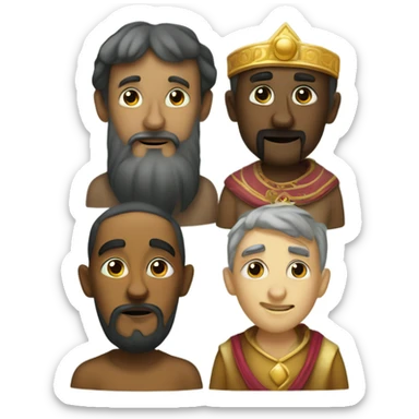 Melchior Caspar and Balthazar three wise men sticker