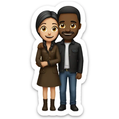 european couples (creative) sticker