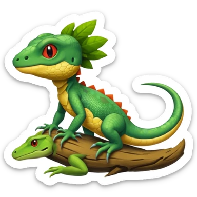 Salandit-Agama-lizard-Kecleon-Treecko sticker