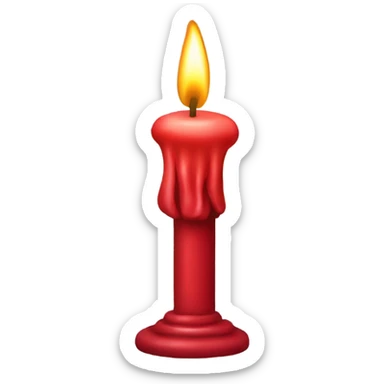 Red Christmas candle arch   sticker