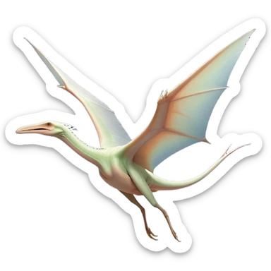 Beautiful and Majestic Pterodactyl Portrait Emoji, Head and body rendered in serene repose with a gentle, content smile, showcasing a slender, aerodynamic form with expansive wings gently folded and eyes softly closed in tranquil slumber, Simplified yet exquisitely endearing features, highly detailed, glowing with a soft, drowsy celestial light, high shine, relaxed and utterly majestic, stylized with an air of timeless aerial splendor, soft glowing outline, capturing the essence of a beautiful and majestic Pterodactyl that embodies the pure grace of prehistoric flight! sticker