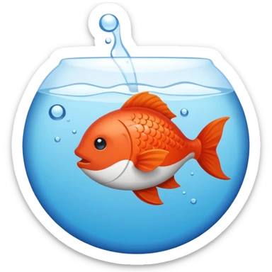 Un savon qui vole avec un poisson dans le bec sticker