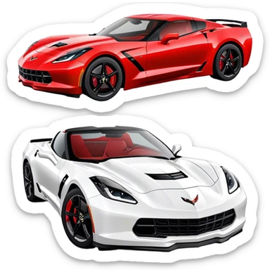 Chevrolet Corvette - Chevrolet (Model Year: 2022) (Iconic colour: Red) sticker