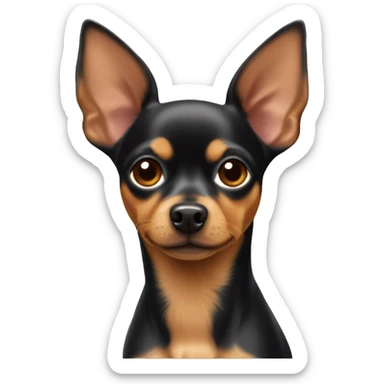 Mini pinscher And chihuahua mix sticker