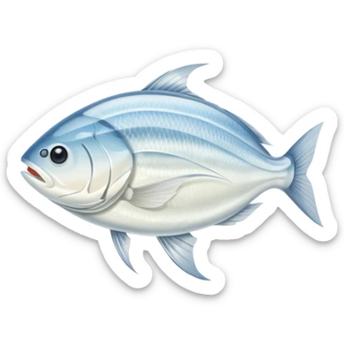 Sliced Raw White Fish sashimi sticker