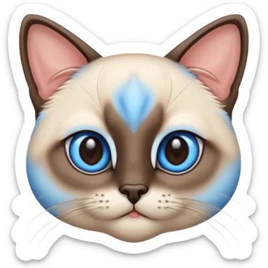 Cute Siamois sticker