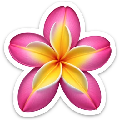 Plumeria sticker