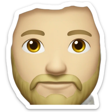 ukrainian military blonde man with a beard and blue eyes sticker