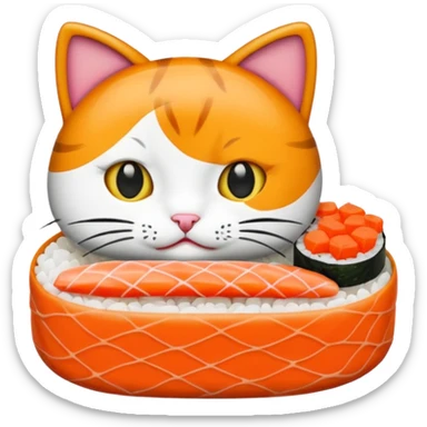 Sushi cat sticker