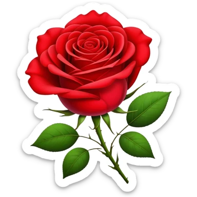 Red rose symbol of the Social Democratic Party of Germany sticker