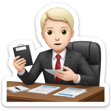 make me a person that works at AHCA and denies every medicare claim  sticker