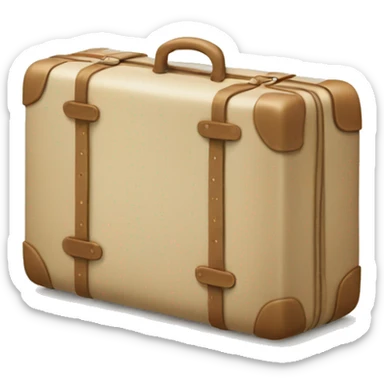 Beige suitcase sticker