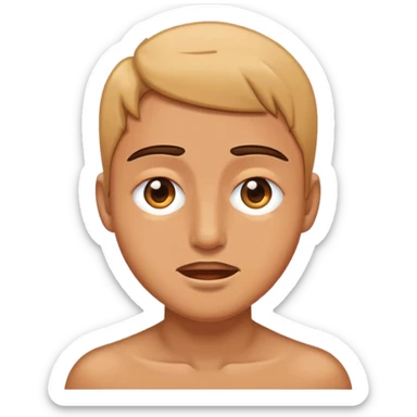 a human blink his eyes sticker