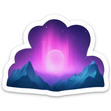 Aurora borealis  sticker