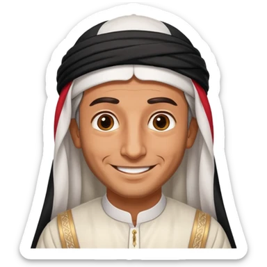 old emirates guys wearin UAE cloths sticker