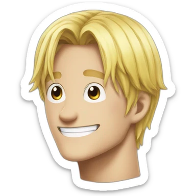 Vinsmoke sanji hyper realistic sticker