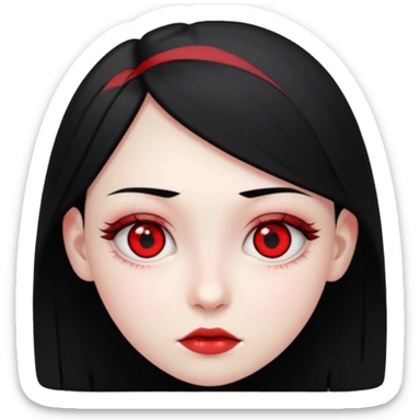 Crea un emoji kn la vibra de un drogado haz la wuea k te pido ph wn oe la cara normal noma blanca kn los ojos rojos y k estén hachicados igual k los chinos k sea joven y kn el pelo negro mira k las pupilas sean negras pero k tenga los glóbulos rojos  sticker