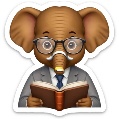 elefante academico sticker