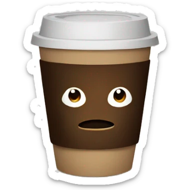 Coffee protest sticker