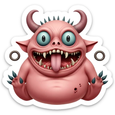 cinematic - hieronymus bosch phantasmagoric mutated creatures from hellish expanses sticker