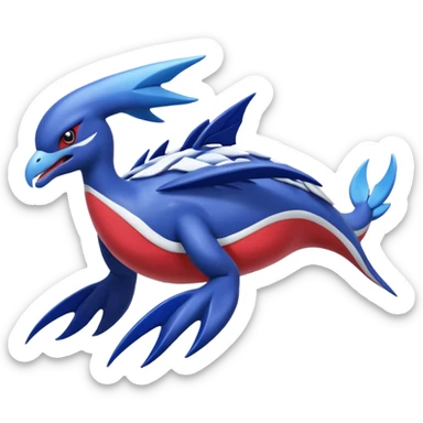 Yveltal-Kyogre-Lugia-Fakémon-hybrid-creature (full body)  sticker