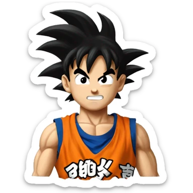 Goku ballin sticker