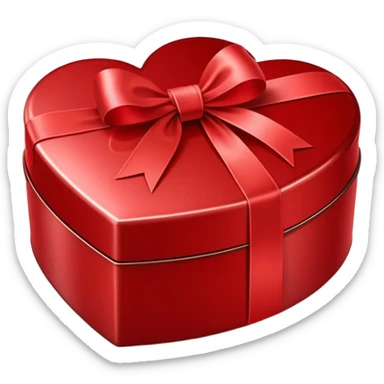 heart chocolate box sticker