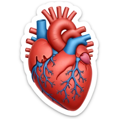 heart organ sticker