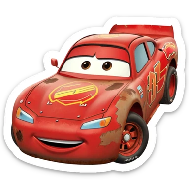 lightning mcqueen old sticker