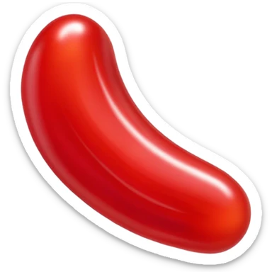 single red glossy gusher gummy sticker