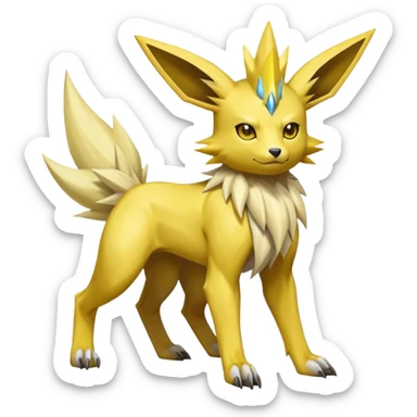 Manectric-Electrike-Lucio-Jolteon-Fakémon-hybrid-creature (full body)  sticker