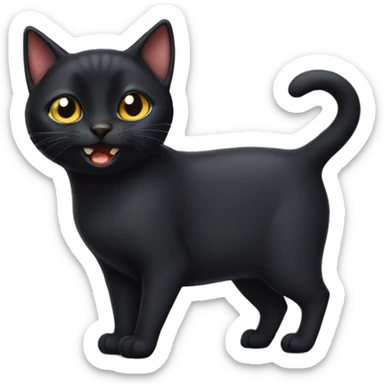 Bombay cat being funny sticker