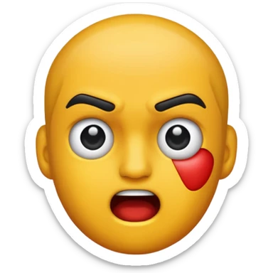 Getting Punched in the face sticker