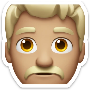 eyebrow lift angry sticker