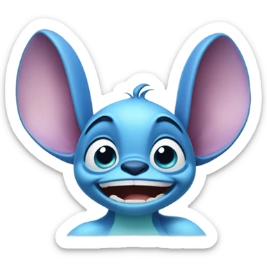 Stitch charter blowing kisses sticker