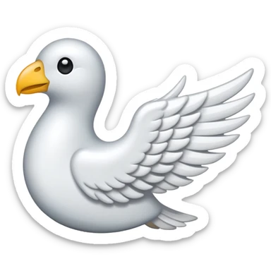 White left wing emoji sticker