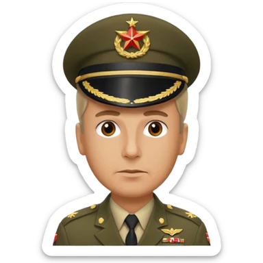 create me a emoji of general like in american army sticker