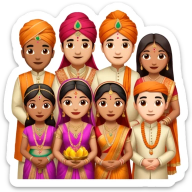 Indian wedding  sticker
