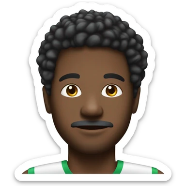 Create my profile image, I am black south african with little afro hair, male 30 years old sticker