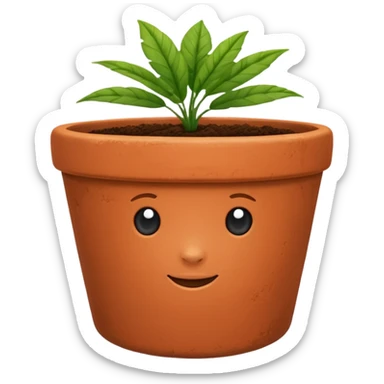 plant pot sticker